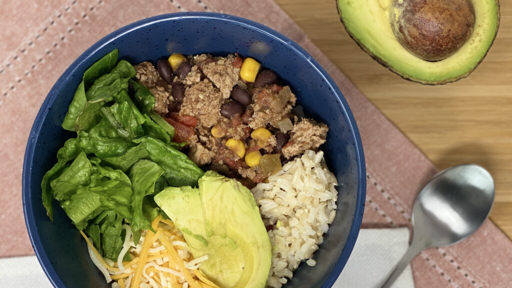 freezer friendly burrito bowls