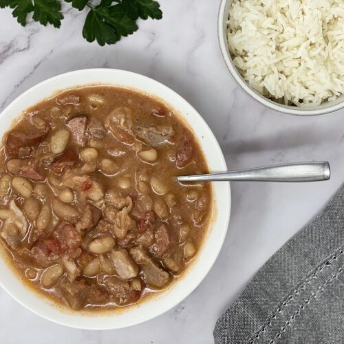 freezer friendly country style ribs and white beans
