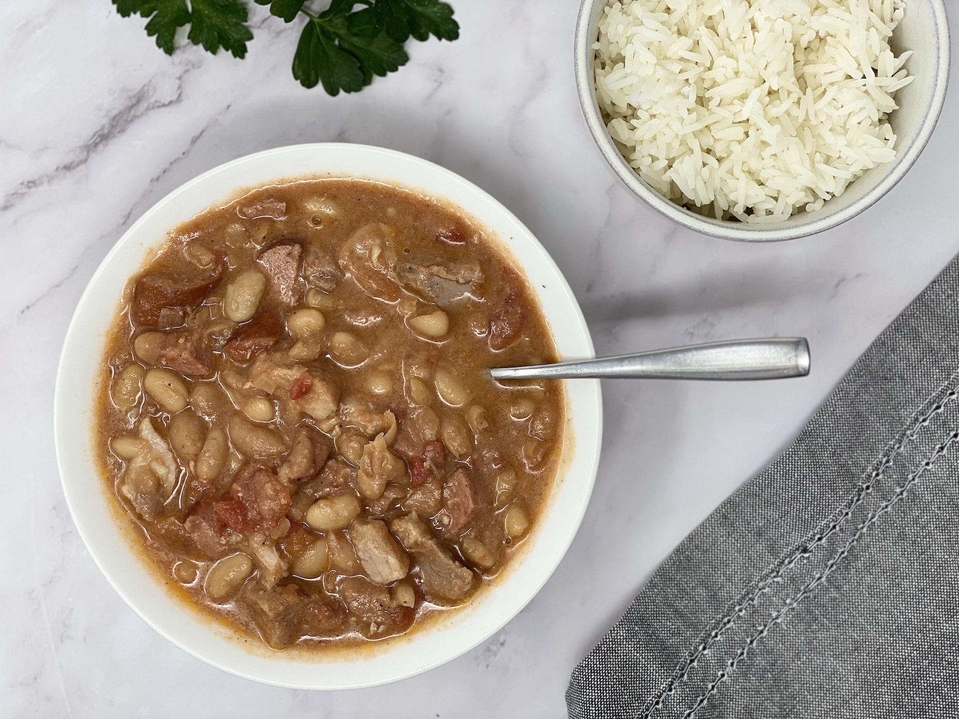 freezer friendly country style ribs and white beans