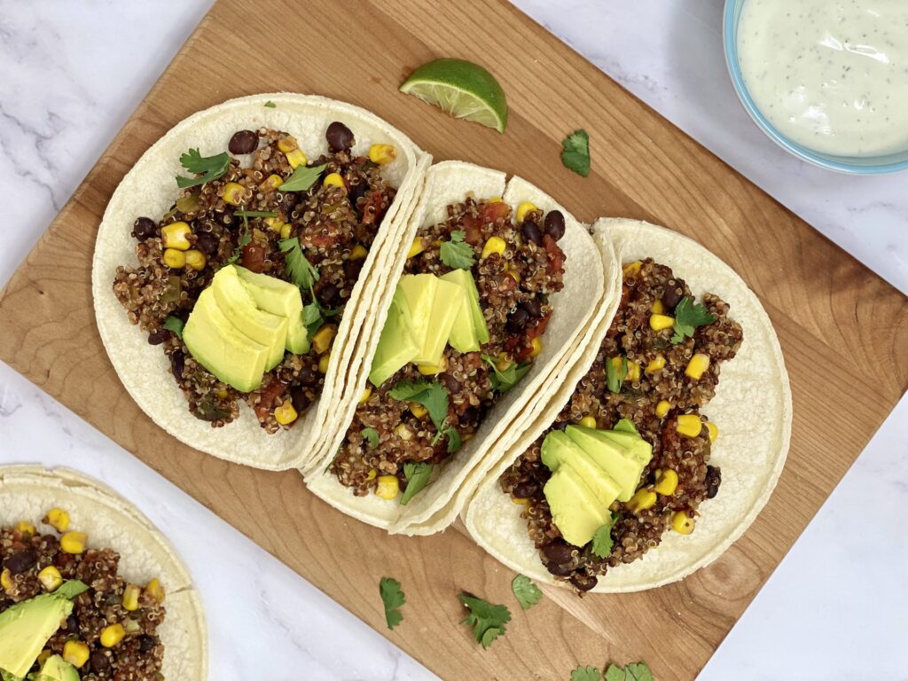 freezer friendly quinoa tacos slow cooker recipe
