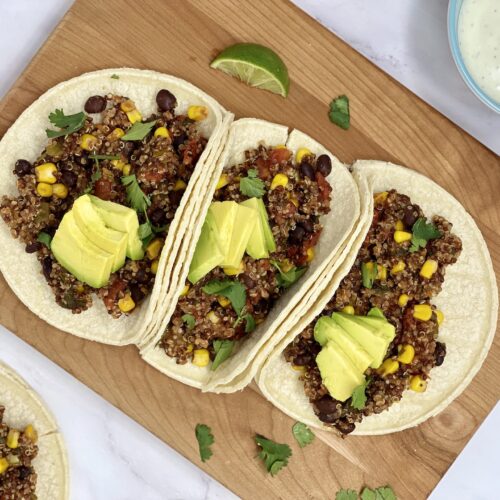 freezer friendly quinoa tacos slow cooker recipe