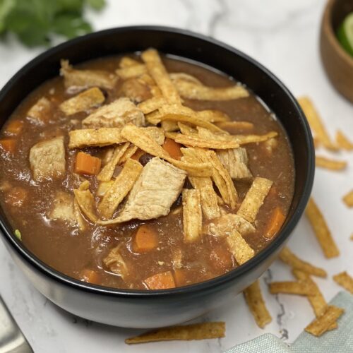 freezer friendly tortilla soup - Cafe Rio Copycat recipe