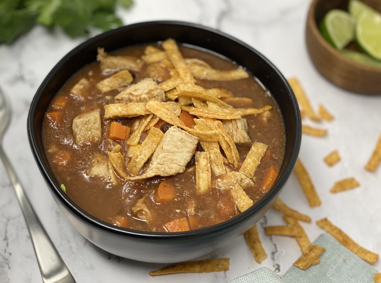 freezer friendly tortilla soup - Cafe Rio Copycat recipe