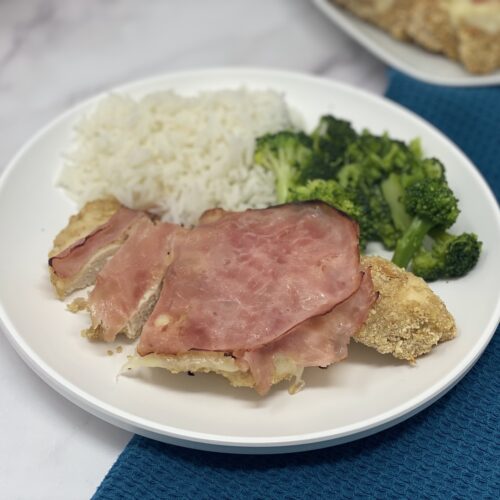 freezer friendly Unstuffed Chicken Cordon Bleu recipe