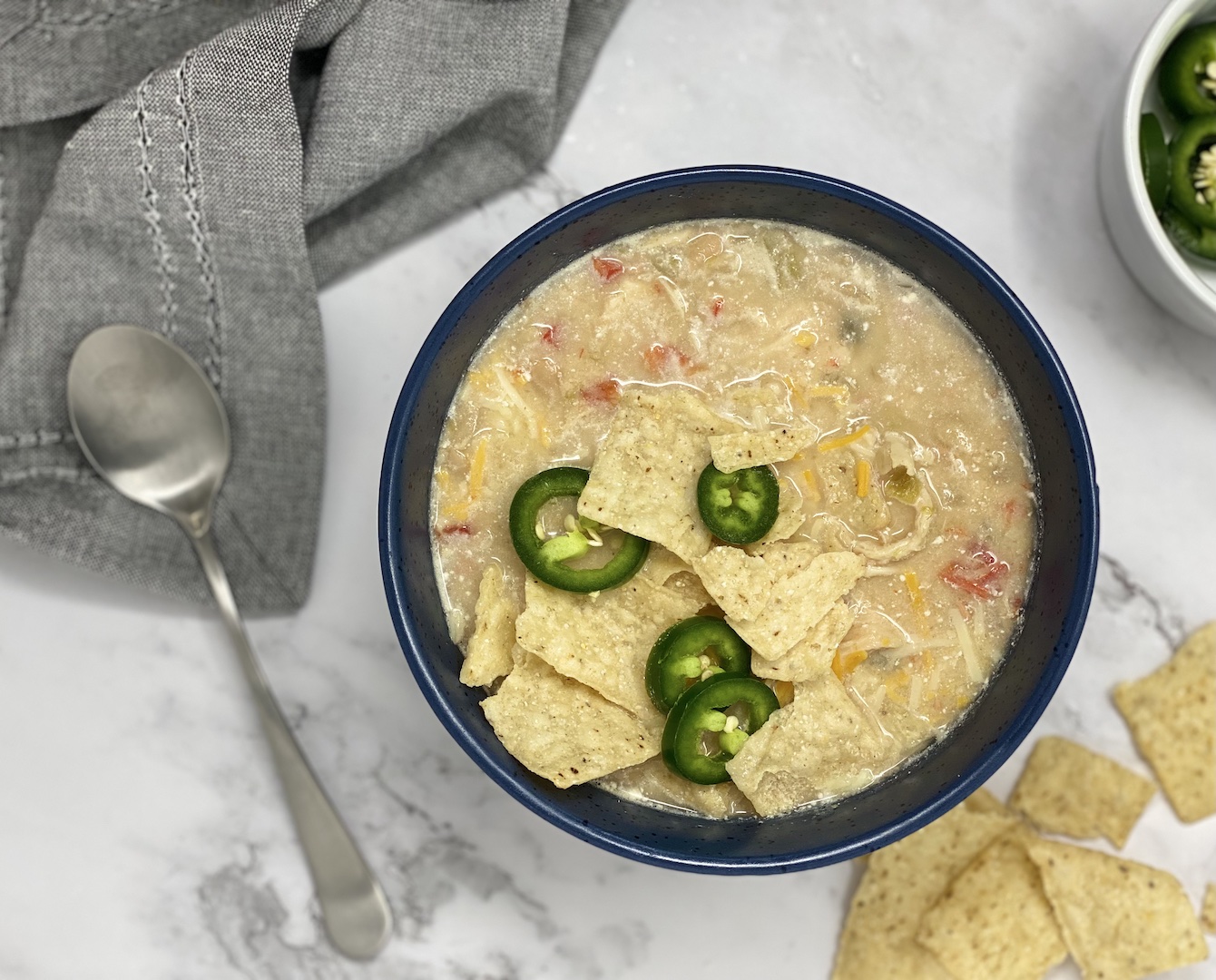 freezer friendly white bean chili recipe