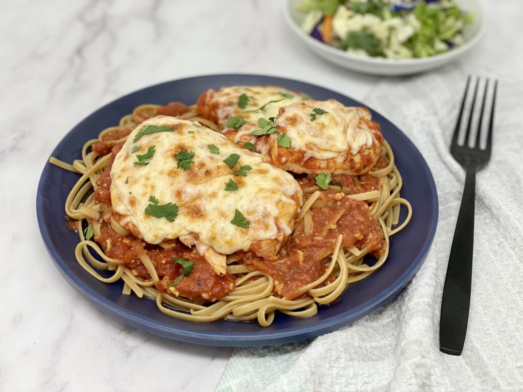 Freezer friendly chicken parmesan