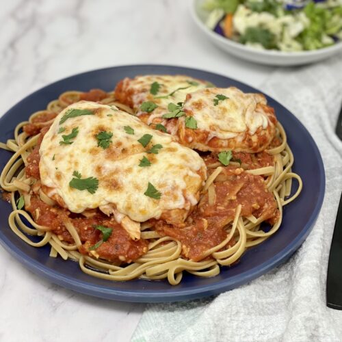 Freezer friendly chicken parmesan