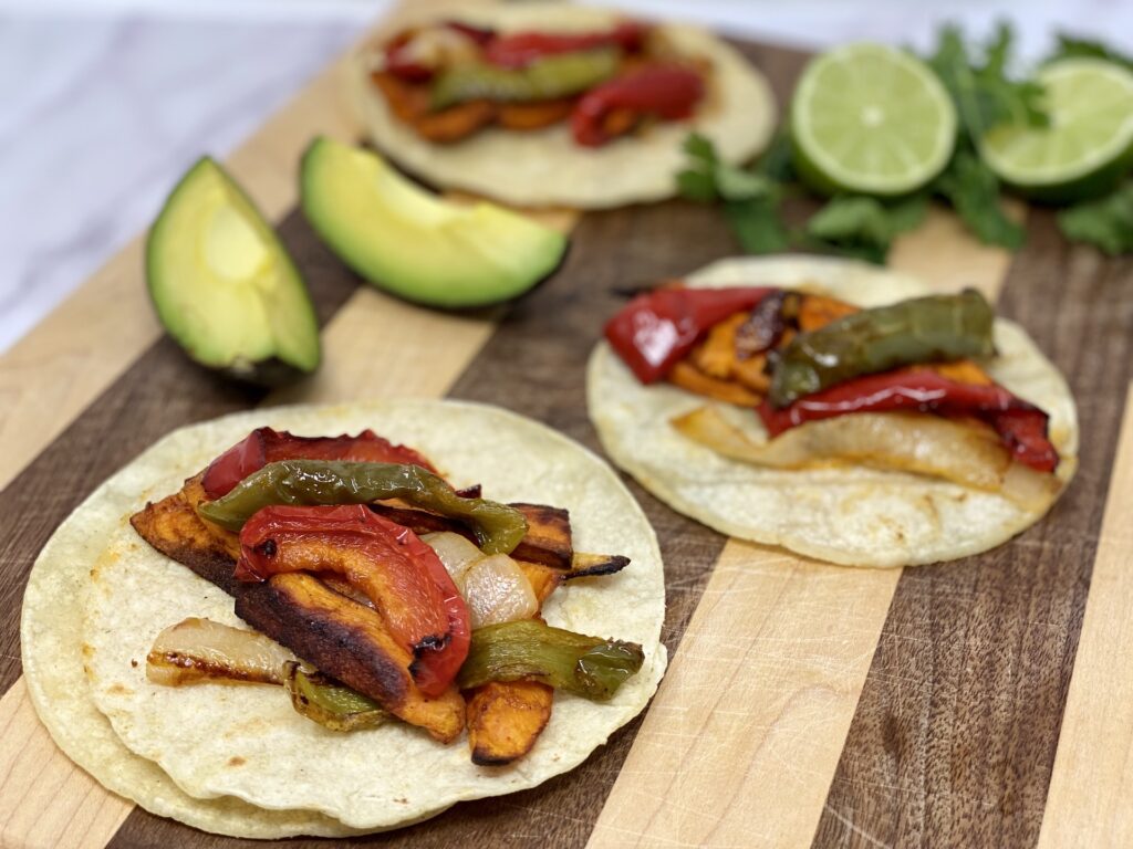 freezer friendly sweet potato fajitas recipe