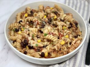 freezer friendly smoky chicken pasta