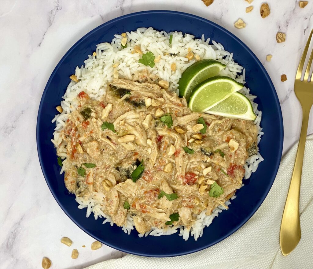 freezer friendly Thai Peanut Chicken recipe
