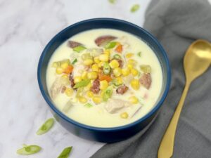 chicken and corn chowder - slow cooker, pressure cooker, freezer meal prep