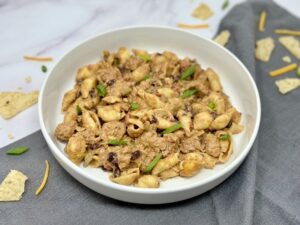Cheesy Mexican Shells - slow cooker, pressure cooker, freezer meal prep