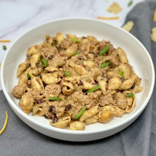 Cheesy Mexican Shells - slow cooker, pressure cooker, freezer meal prep
