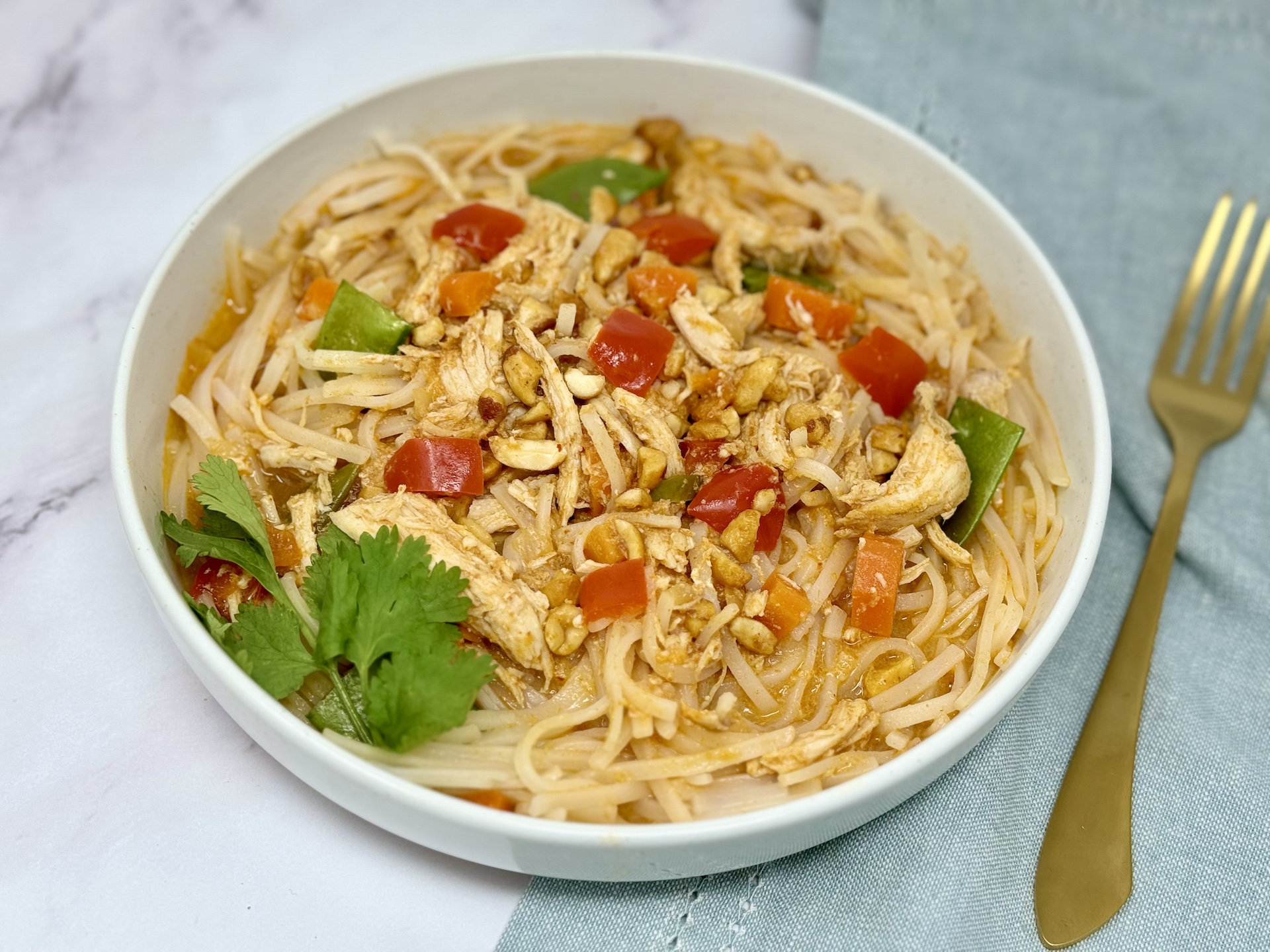 Thai Red Curry Chicken - Slow Cooker, Pressure Cooker, freezer meal prep