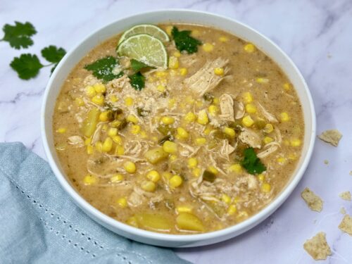 Mexican Street Corn Chowder - Slow cooker, pressure cooker, freezer meal prep
