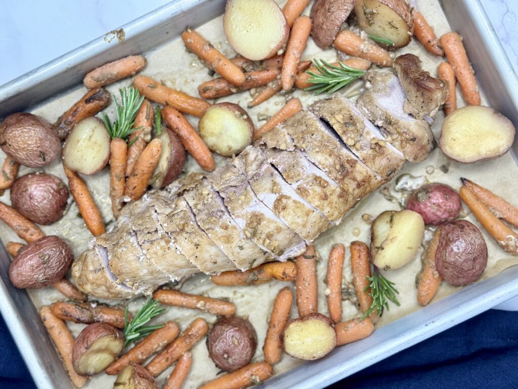 Sheet Pan Balsamic Beef Tenderloin, freezer meal prep