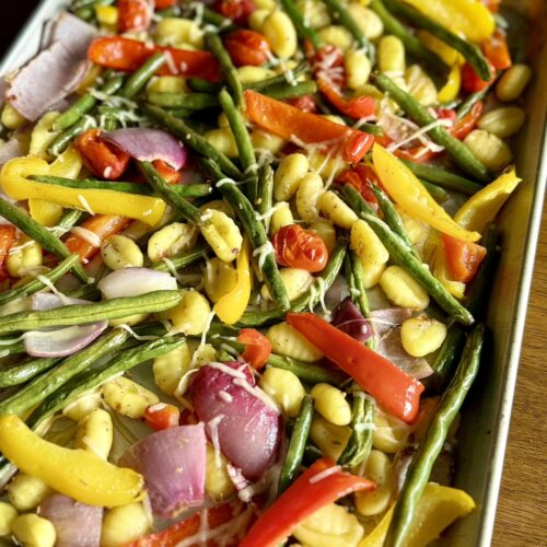 Sheet Pan Gnocchi and Veggies - freezer meal recipe
