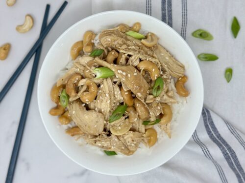 Healthy Freezer Meal Recipe: Cashew Chicken
