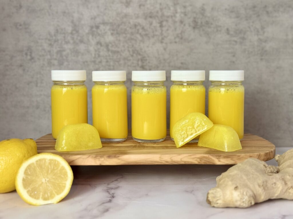 Freezer Friendly Ginger Shots