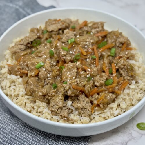 Freezer Friendly Eggroll in a Bowl